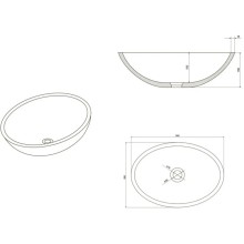 Раковина 50х35 см NT Bagno Ravenna NT403