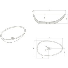 Раковина 60х35 см NT Bagno Napoli NT404