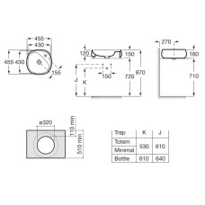 Раковина 45,5x45,5 см Roca Beyond 3270B9630