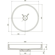 Раковина 40х40 см NT Bagno Fanello NT705