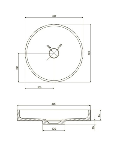 Раковина 40х40 см NT Bagno Fanello NT705