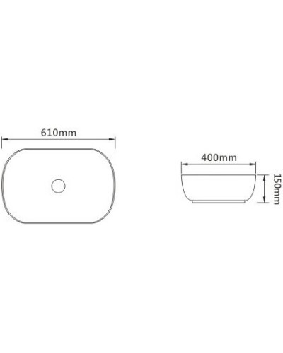 Раковина 61х40 см SantiLine SL-1091