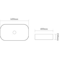 Раковина 60х40 см SantiLine SL-1017MW
