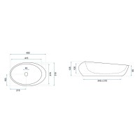 Раковина 49х31 см Rea Roxy REA-U6650