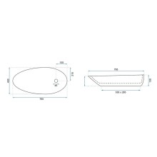 Раковина 76,5х43 см Rea Greta REA-U1500