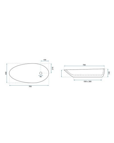 Раковина 76,5х43 см Rea Greta REA-U1500