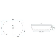 Раковина 60,5х41 см Rea Cleo REA-U0024