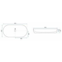 Раковина 81х41 см Rea Cleo REA-U0563