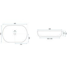 Раковина 60,5х41 см Rea Cleo REA-U6210