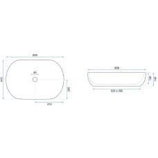 Раковина 60,5х41 см Rea Cleo REA-U6210