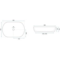 Раковина 60,5х41 см Rea Cleo REA-U6211