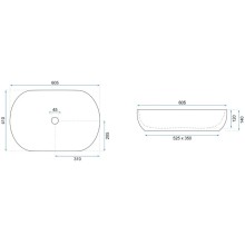 Раковина 60,5х41 см Rea Cleo REA-U6211