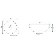 Раковина 39х39 см Rea Elita REA-U6658