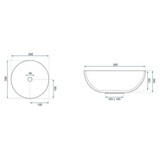 Раковина 39х39 см Rea Elita REA-U6658