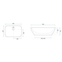 Раковина 50х33,5 см Rea Celia REA-U1952