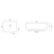Раковина 51х39 см Rea Demi REA-U1953