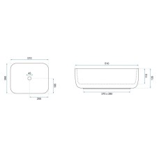 Раковина 51х39 см Rea Demi REA-U1953