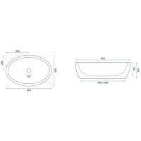 Раковина 60х40,5 см Rea Meryl REA-U8811