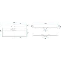 Раковина 100х46 см Rea Goya REA-U8903