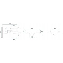 Раковина 50х37 см Rea Goya REA-U8778