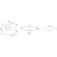 Раковина 60х37 см Rea Goya REA-U8779