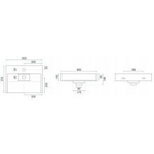 Раковина 60х37 см Rea Goya REA-U8779