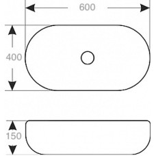 Раковина-чаша Mira 60 MR-6040 Белая