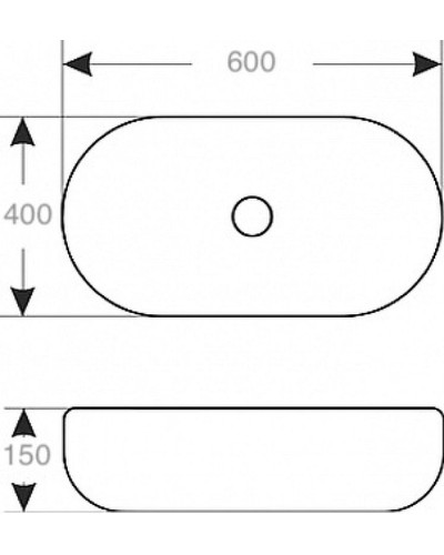 Раковина-чаша Mira 60 MR-6040 Белая