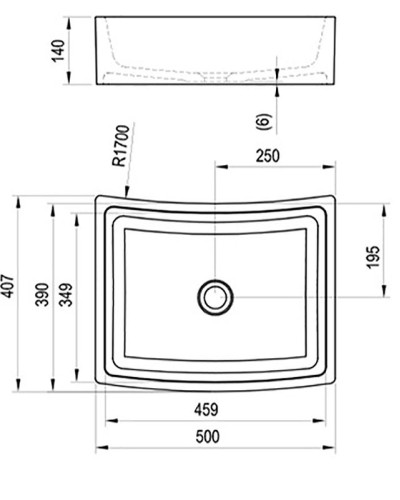 Раковина-чаша Ravak Formy 02 50 XJM01250000 Белая