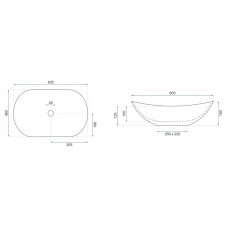 Раковина 60,5х36 см Rea Royal REA-U8009