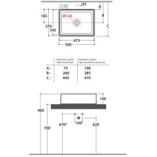 Раковина 50х37 см Globo Forty3 FO050.BIx0