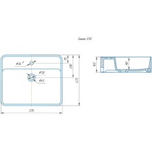 Раковина 57,5х47,3 см Onika Олимп 4630055550401