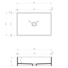 Раковина 60х40 см Abber Kristall AT2803Saphir