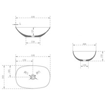 Раковина 54х36 см Abber Kristall AT2809Perle