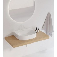 Раковина 55х45 см Ravak Ceramic Slim Wall O XJX01155004