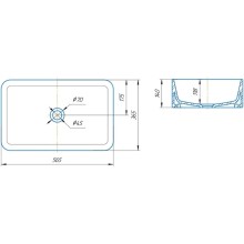 Раковина 56,5х36,5 см Corozo Олимпия SD-00001229