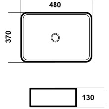 Раковина 48х37 см Grossman GR-3016GW
