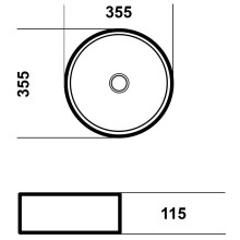 Раковина 35,5х35,5 см Grossman GR-5010GBL