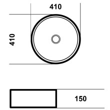 Раковина 41х41 см Grossman GR-3013BLM
