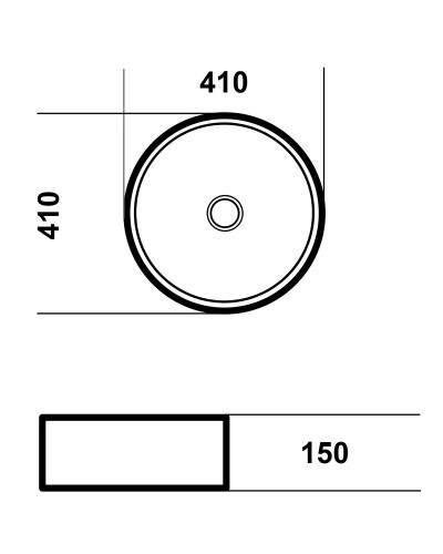 Раковина 41х41 см Grossman GR-3013BLM
