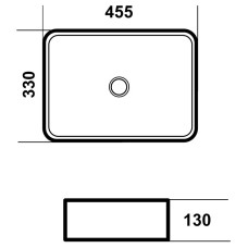 Раковина 45,5х33 см Grossman GR-3051