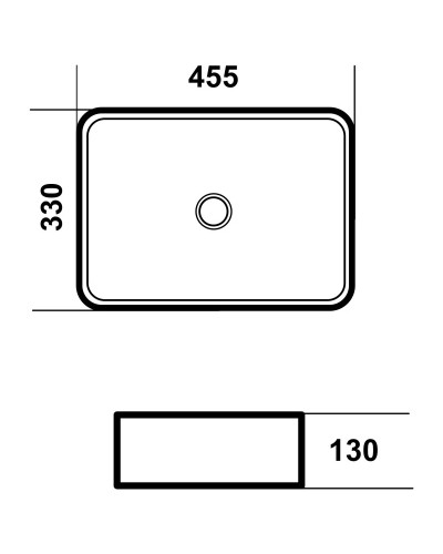 Раковина 45,5х33 см Grossman GR-3051