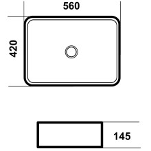 Раковина 56х42 см Grossman GR-3054