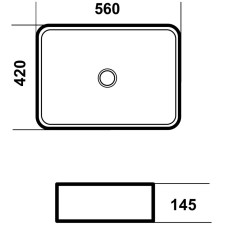 Раковина 56х42 см Grossman GR-3054
