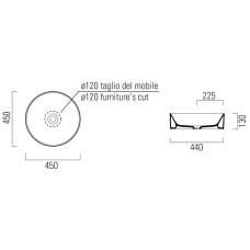 Раковина 45х45 см GSI Kube X 942704