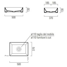 Раковина 50х37 см GSI Kube X 942916