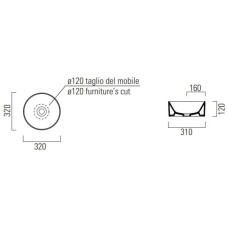 Раковина 32х32 см GSI Kube X 943517
