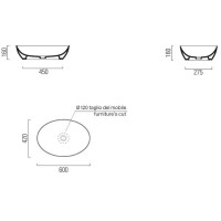 Раковина 60х42 см GSI Pura 884208