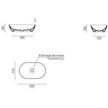 Раковина 60х37 см GSI Pura 883416