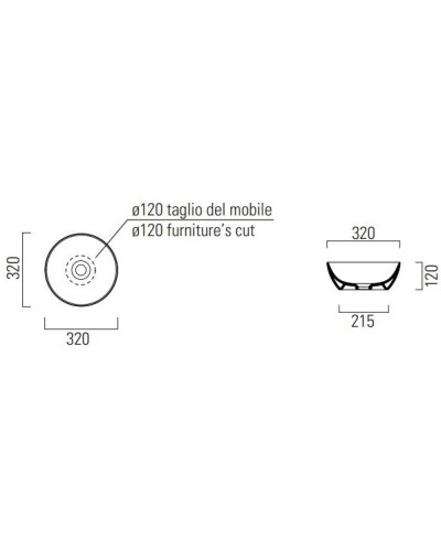 Раковина 32х32 см GSI Pura 885408